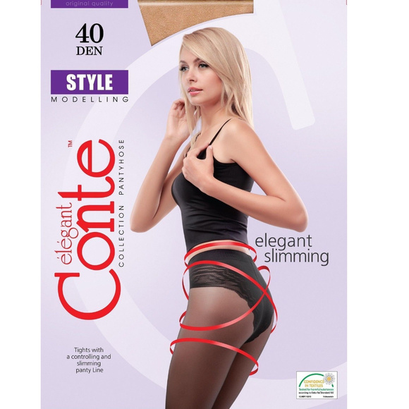 Conte Modeling Tights STYLE 40 DEN Size S - Picture 1 of 2